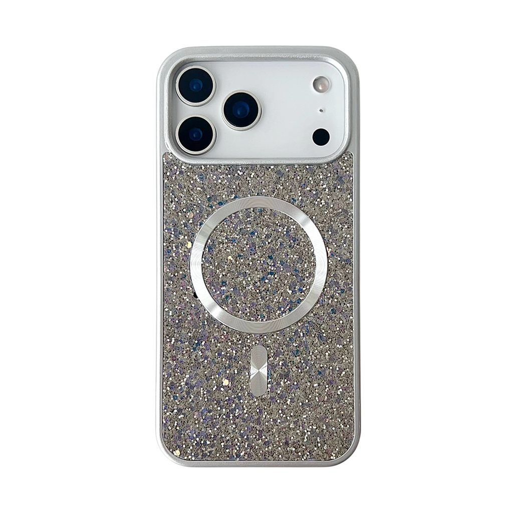 Blinged Case with Magsafe for iPhone 17 Pro Max - Silver