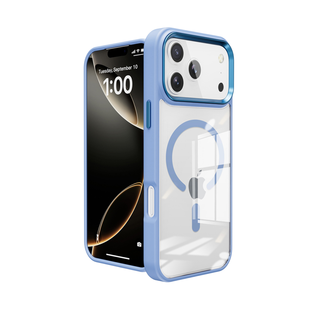 Metal Wireless Charging Case for iPhone Air - Blue