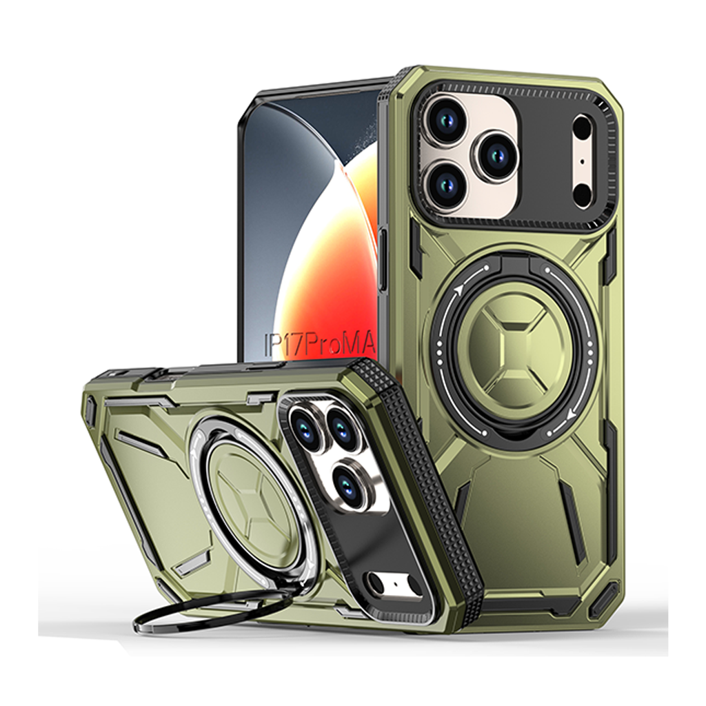 Armor Rotate Stand Case with Magsafe for iPhone Air - Army Green