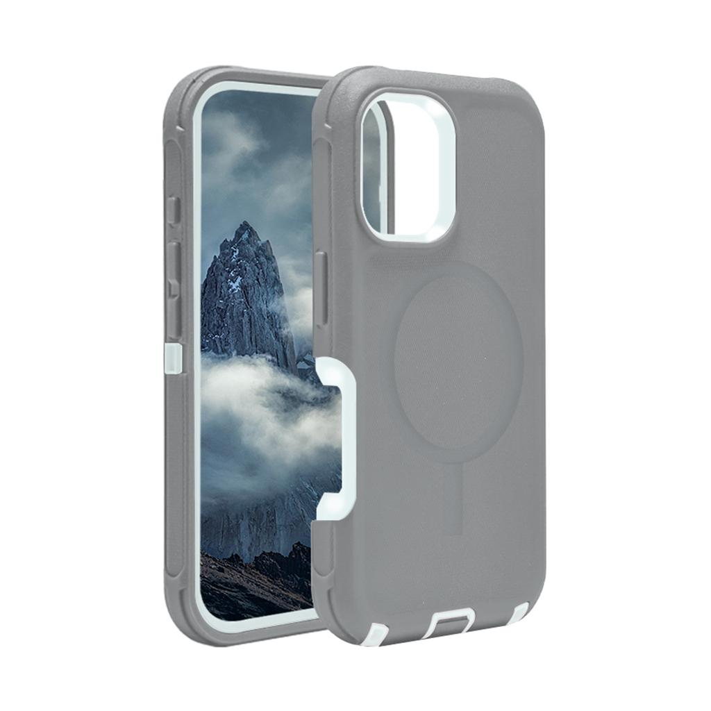  DualPro Protector Case with Magsafe for iPhone Air - Gray & White