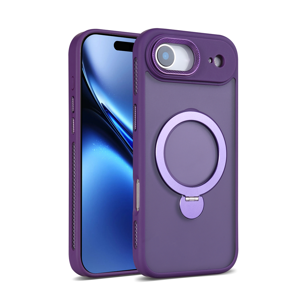 Rotating Stand Case with Magsafe for iPhone Air - Purple