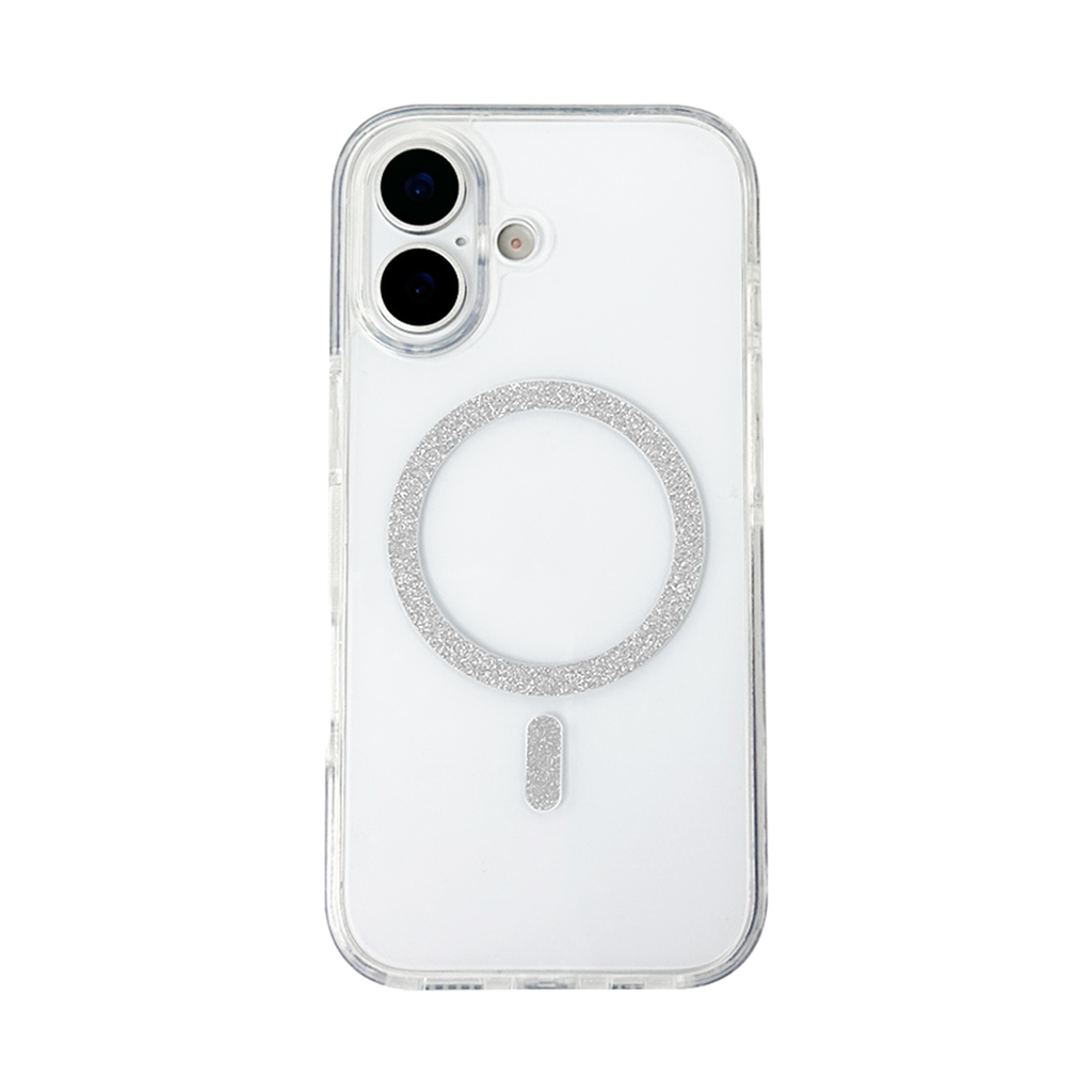 Glossy Bumper Clear Case with Magsafe for iPhone 17 - Silver