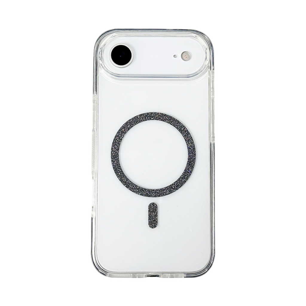 Glossy Bumper Clear Case with Magsafe for iPhone Air - Black