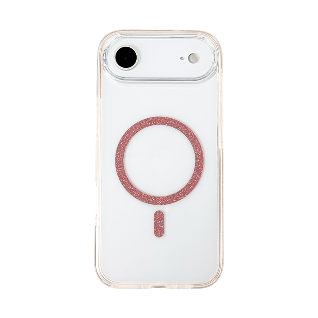 Glossy Bumper Clear Case with Magsafe for iPhone Air - Red