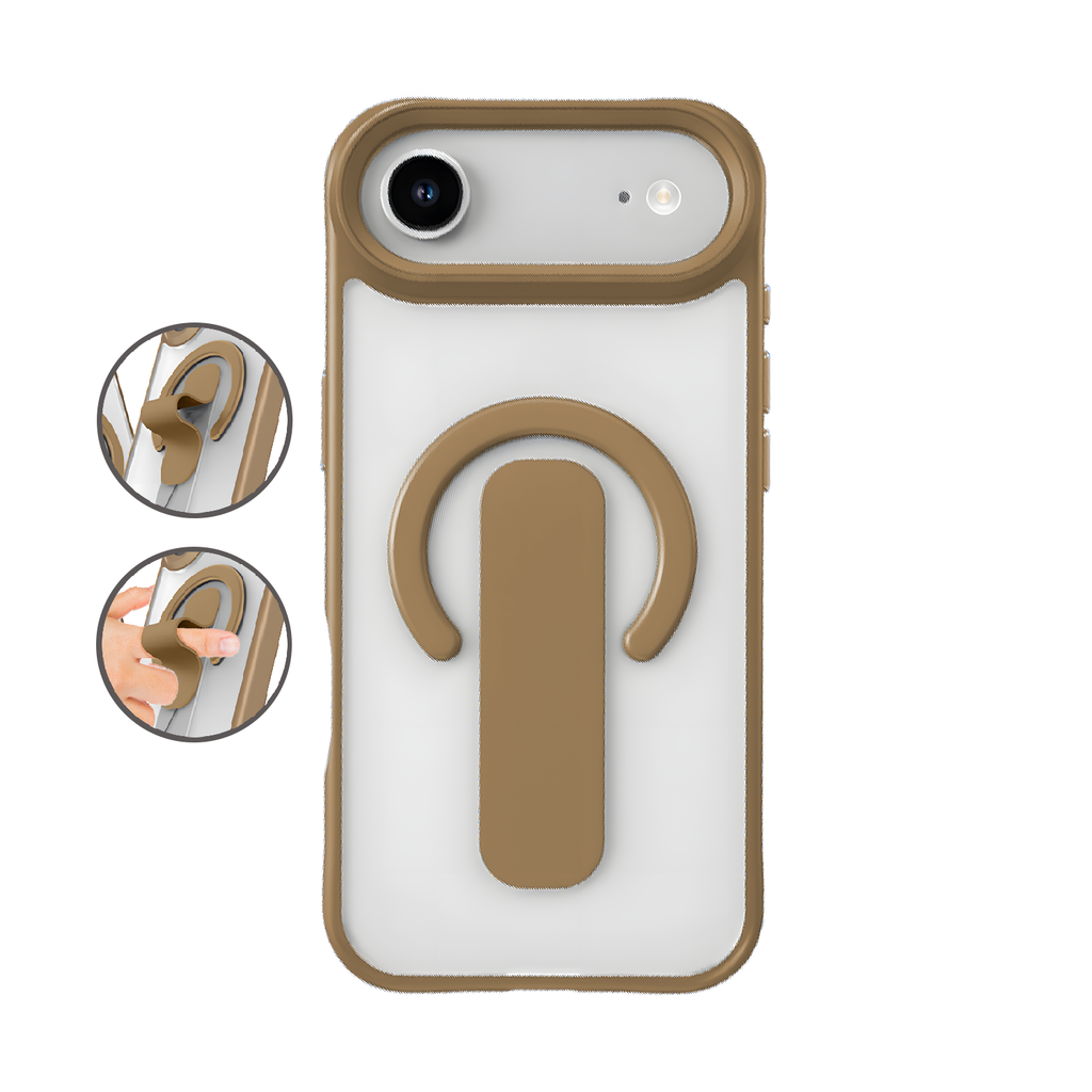  Sophisticated Matte Stand Holder Case with Magsafe for iPhone Air - Desert
