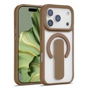  Sophisticated Matte Stand Holder Case with Magsafe for iPhone 17 Pro Max - Desert