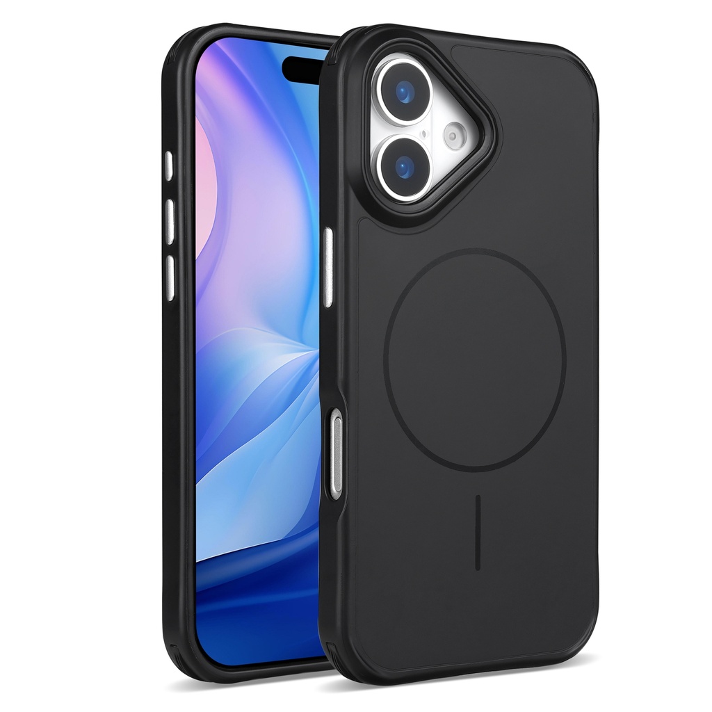 Elegant Silicone Case with Magsafe for iPhone 17 - Black