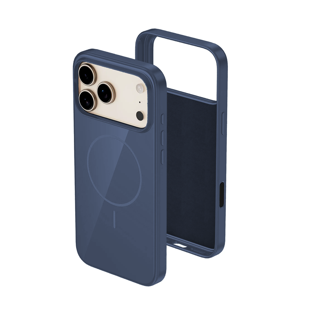 Elegant Silicone Case with Magsafe for iPhone 17 Pro - Dark Blue