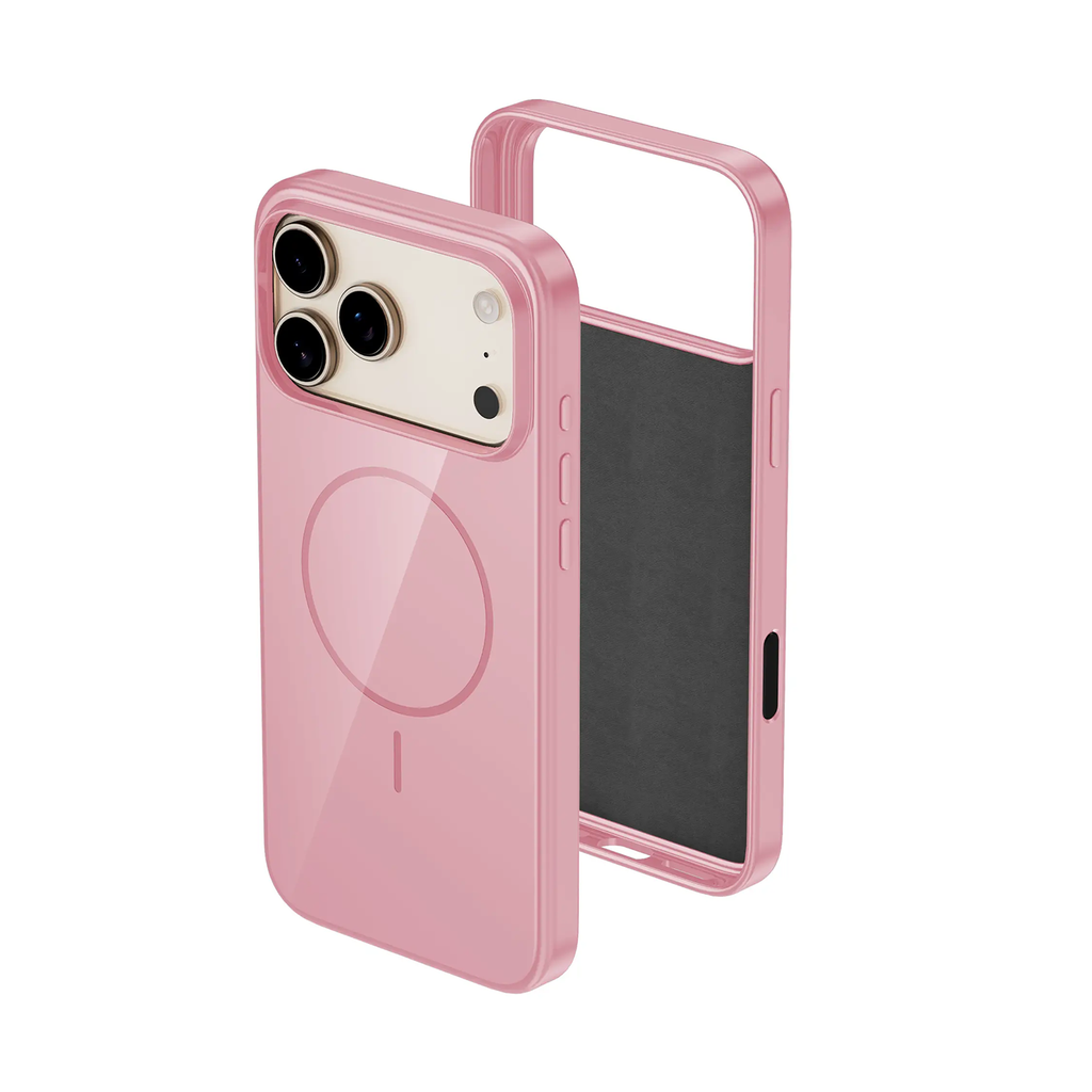 Elegant Silicone Case with Magsafe for iPhone 17 Pro Max - Pink