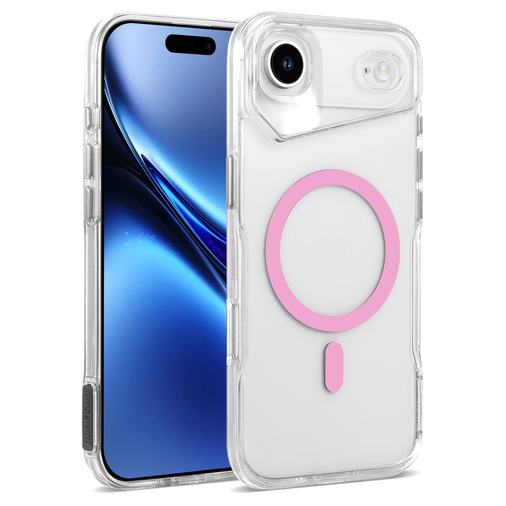 Colored Magsafe Clear Case for iPhone Air - Pink