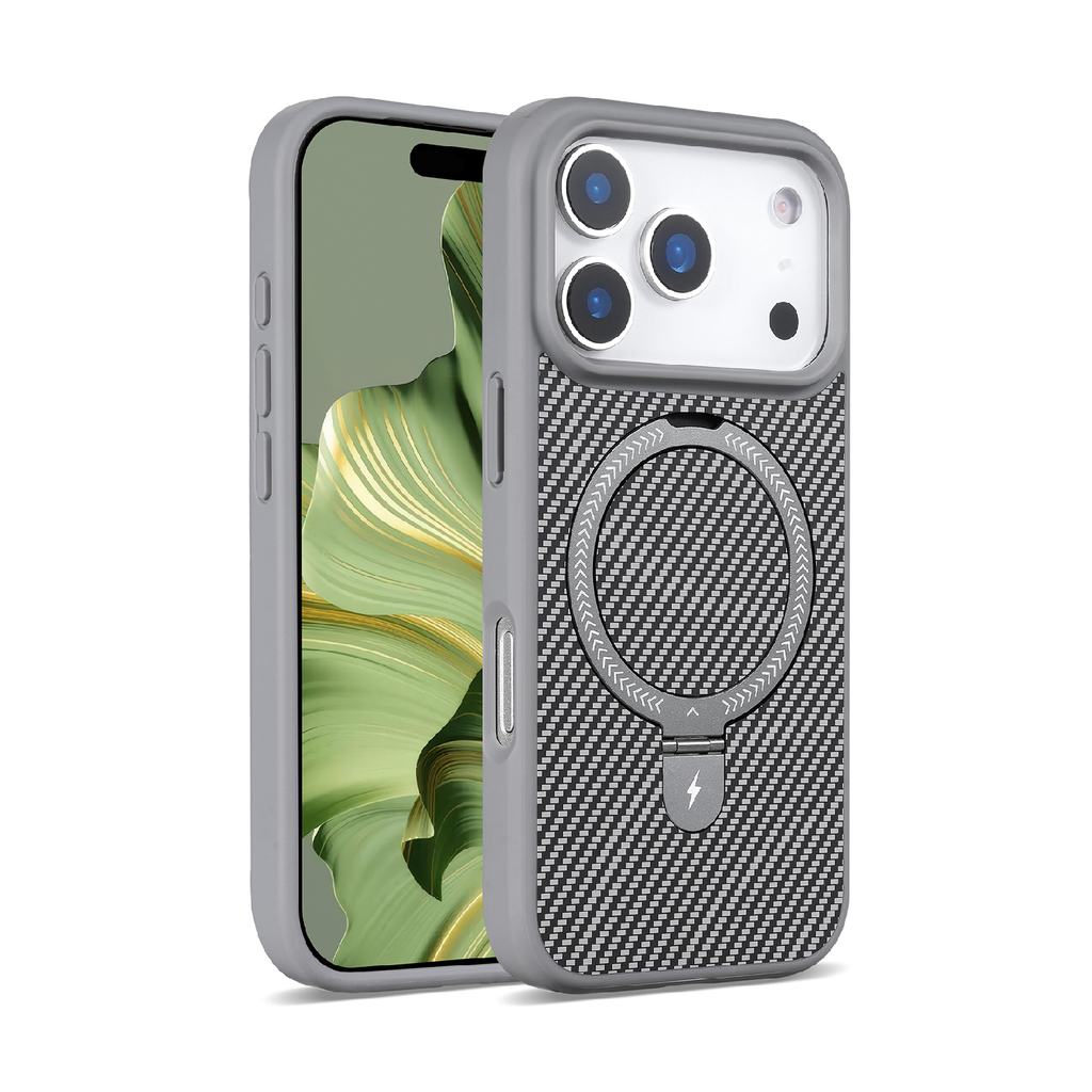 Carbon Stand  Case with Magsafe for iPhone 17 Pro - Gray