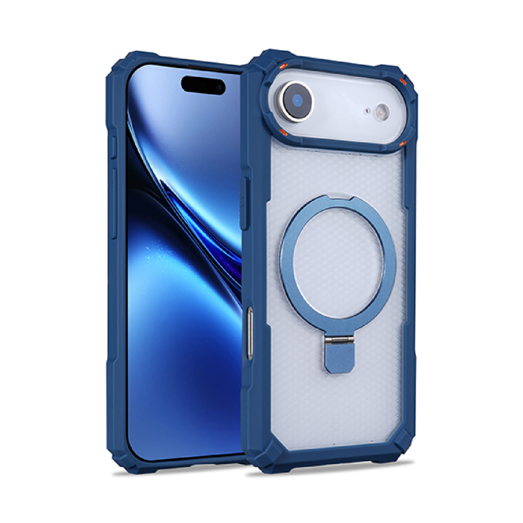 Rugged Stand Case for iPhone Air - Dark Blue