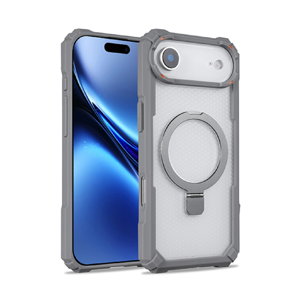 Rugged Stand Case for iPhone Air - Gray