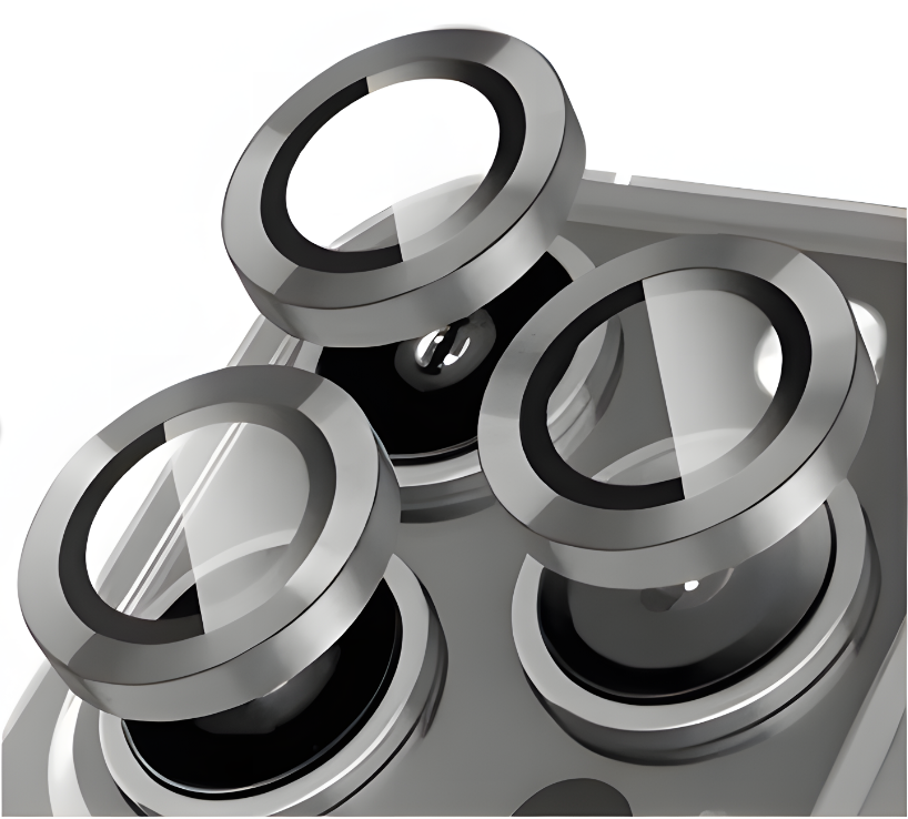 Ring Camera Lens w/HD Tempered Glass  for iPhone 17 Pro / 17 Pro Max (Titanium Gray) (1 Pc)
