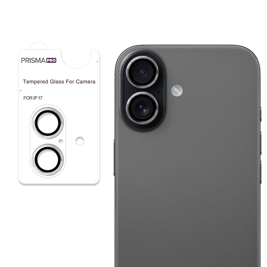 Prisma Pro Shield - Ring Camera Lens w/HD Tempered Glass for iPhone 17 (Clear)