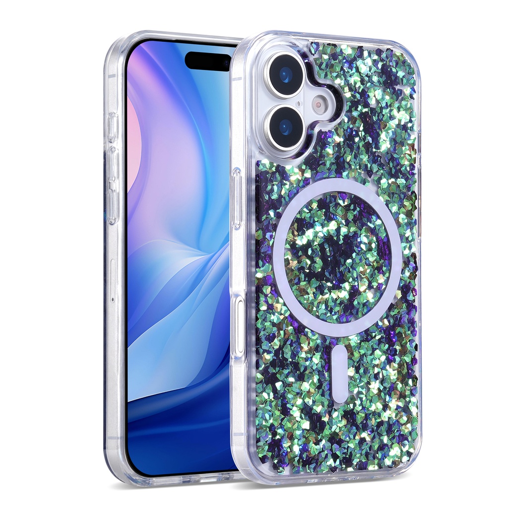 Magsafe Glitter Case for iPhone 17 - Dark Blue