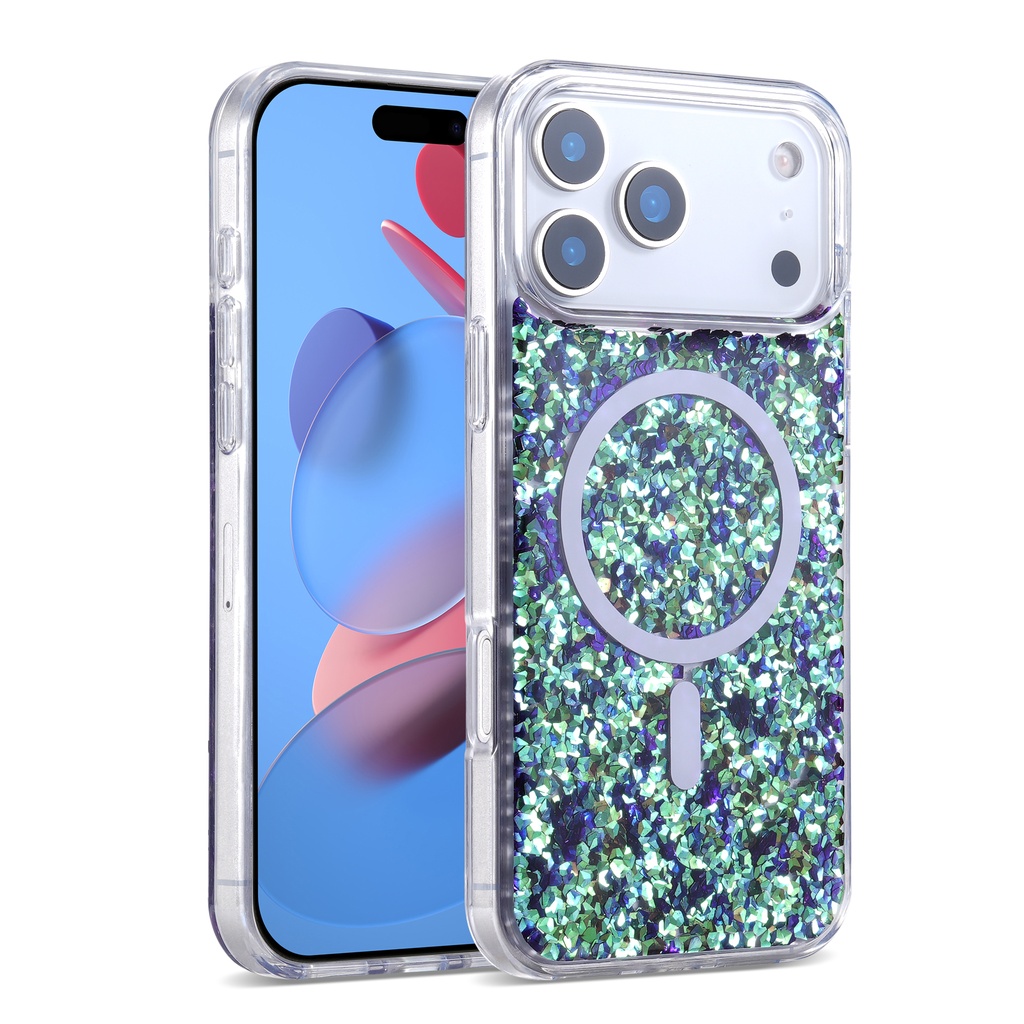 Magsafe Glitter Case for iPhone 17 Pro - Dark Blue