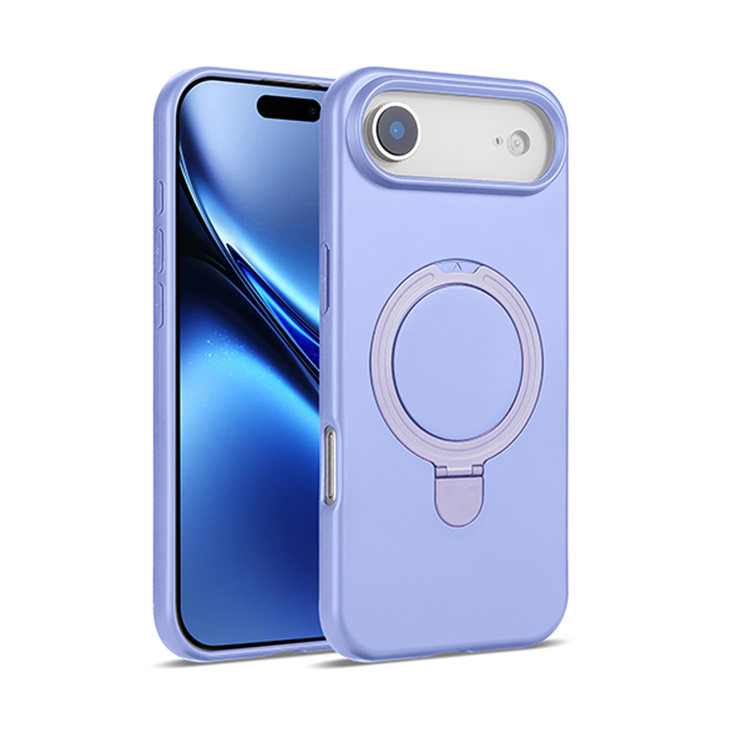 Premium Silicone Stand Case with Magsafe for iPhone Air - Lilac