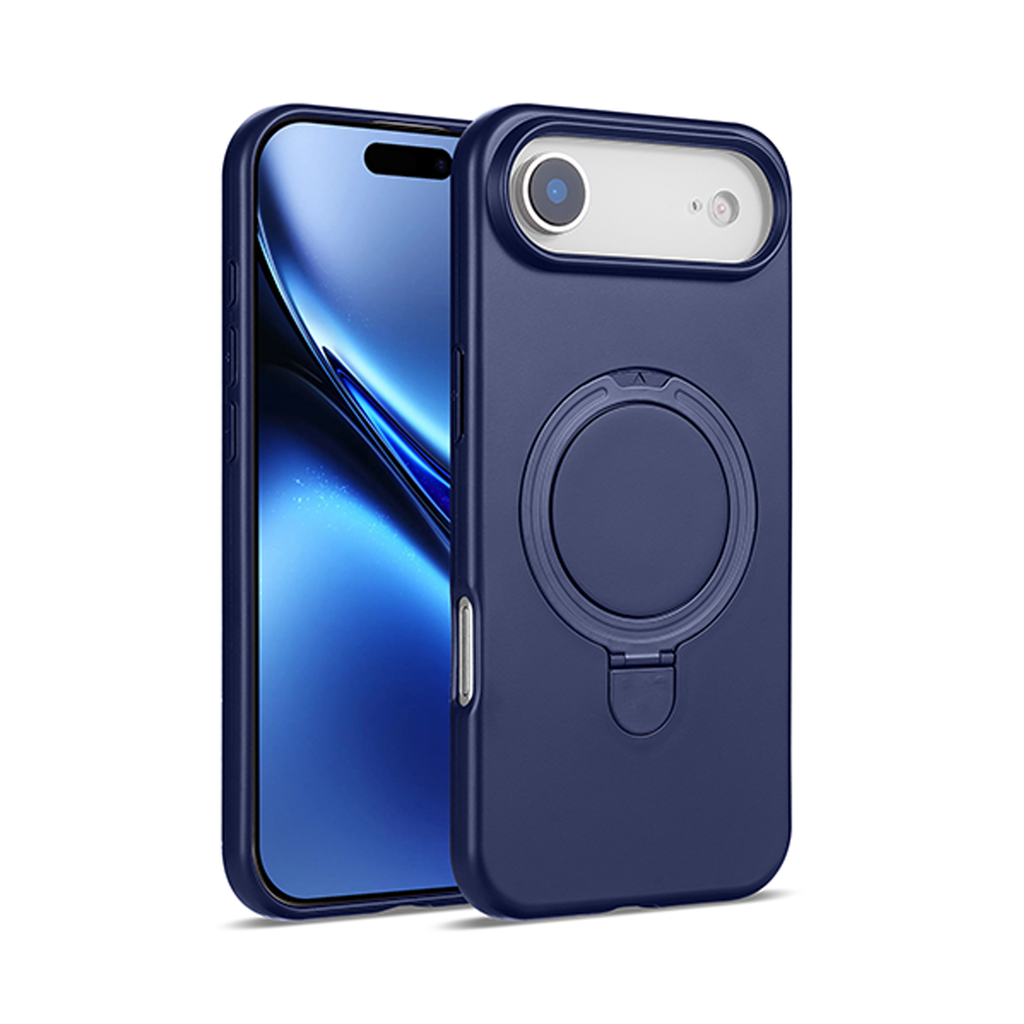 Premium Silicone Stand Case with Magsafe for iPhone Air - Dark Blue