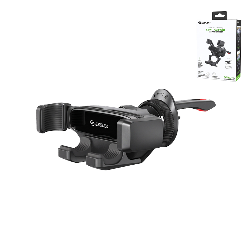 Esoulk EK3003 Gravity Air Vent Car Phone Holder (Black)