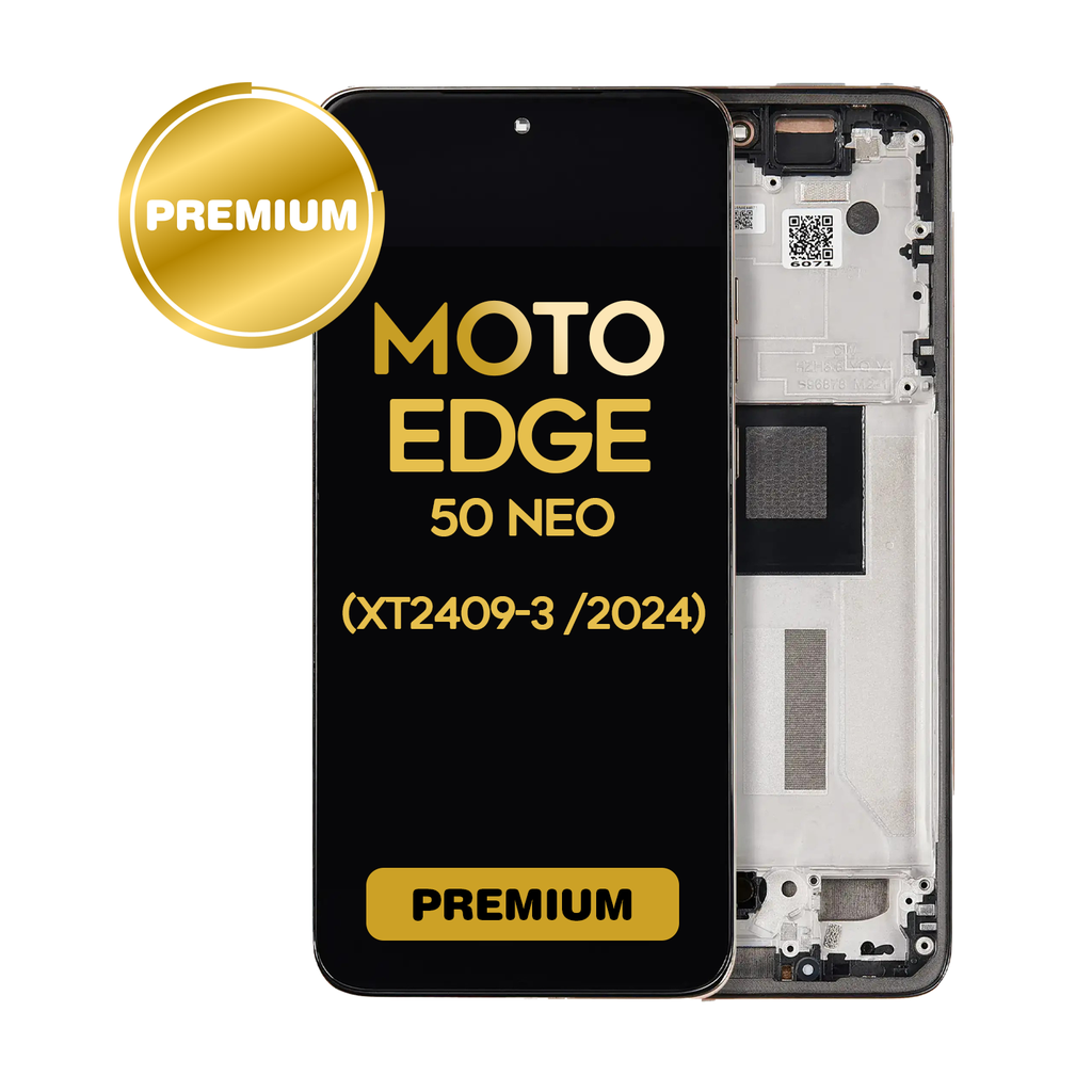 [LCD-XT2409-3-WF-LT] OLED Assembly With Frame For Motorola Moto Edge 50 Neo (XT2409-3 / 2024) (Premium) (Latte)