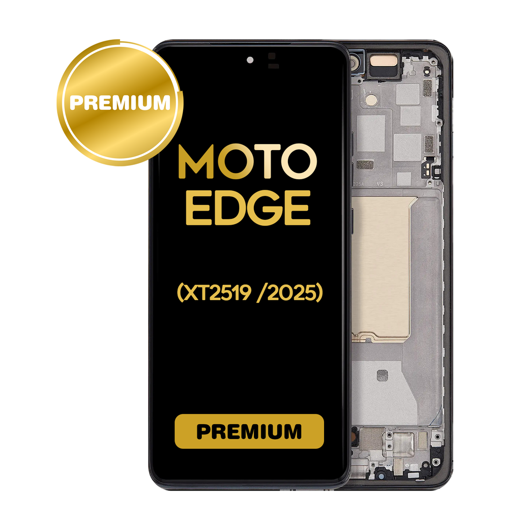 OLED Assembly With Frame For Motorola Moto Edge（XT2519 / 2025) (Premium) (Deep Forest)