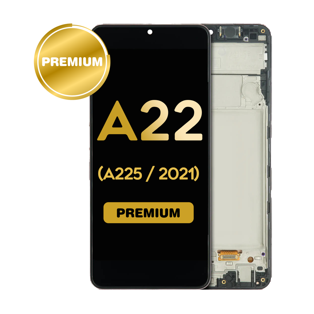 OLED Assembly With Frame For Samsung Galaxy A22 4G (A225 / 2021) (Premium) (All Colors)