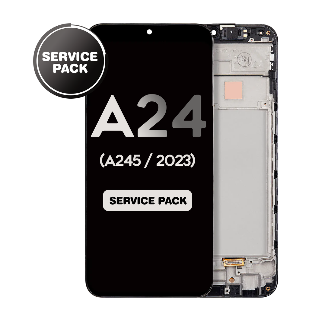 OLED Assembly With Frame For Samsung Galaxy A24 4G (A245 / 2023) (Service Pack) (All Colors)