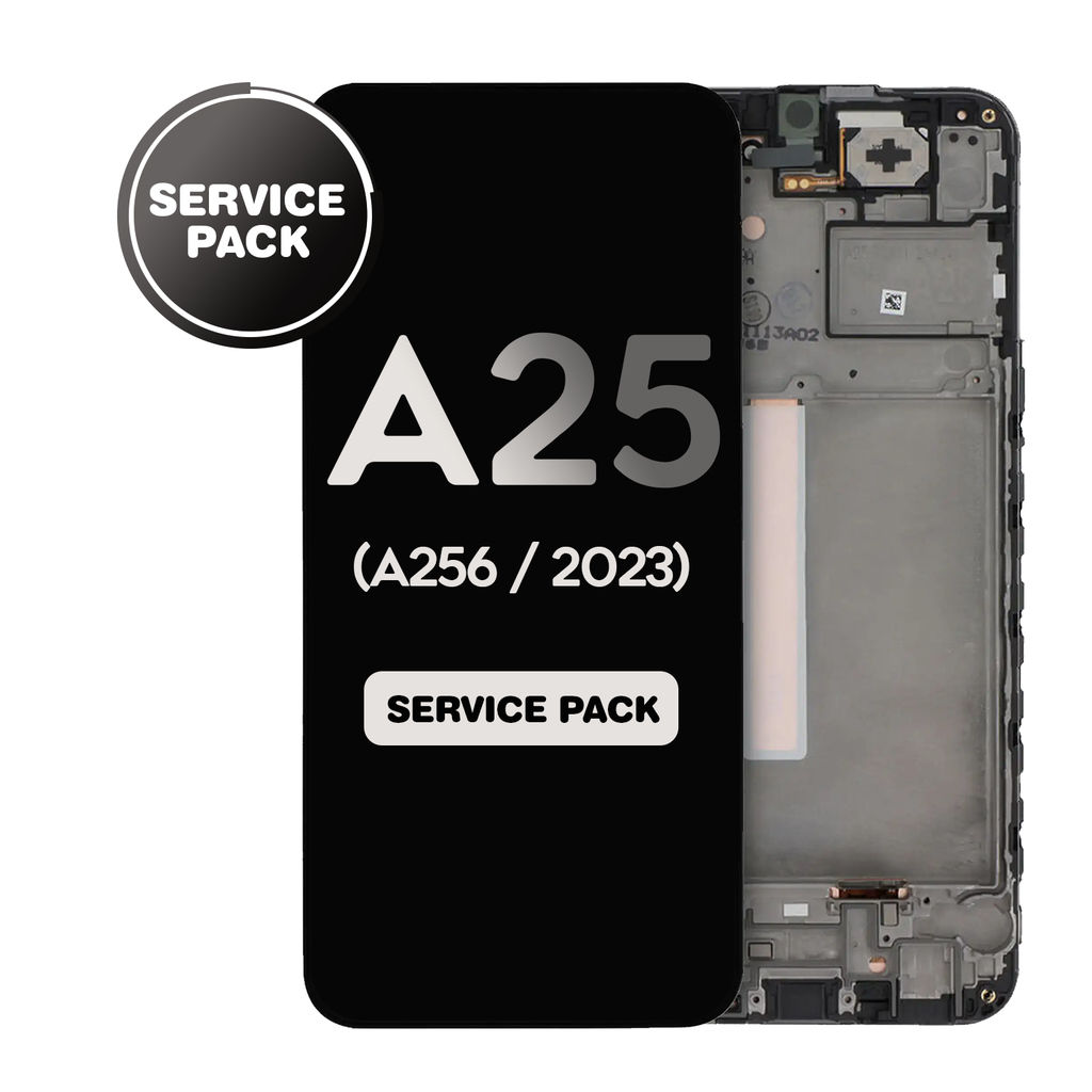 OLED Assembly With Frame For Samsung Galaxy A25 5G (A256 / 2023) (Service Pack) (All Colors)