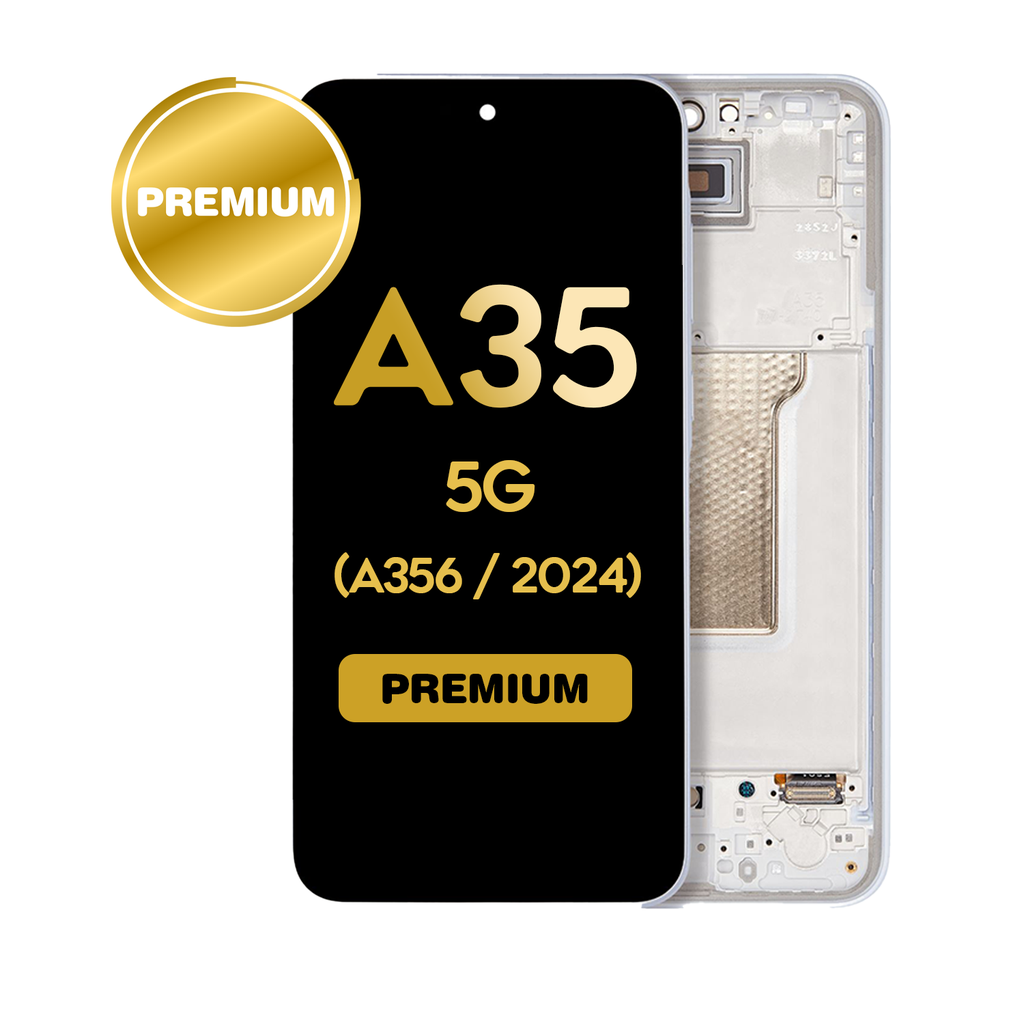 OLED Assembly With Frame For Samsung Galaxy A35 5G (A356 / 2024) (Premium) (Iceblue)