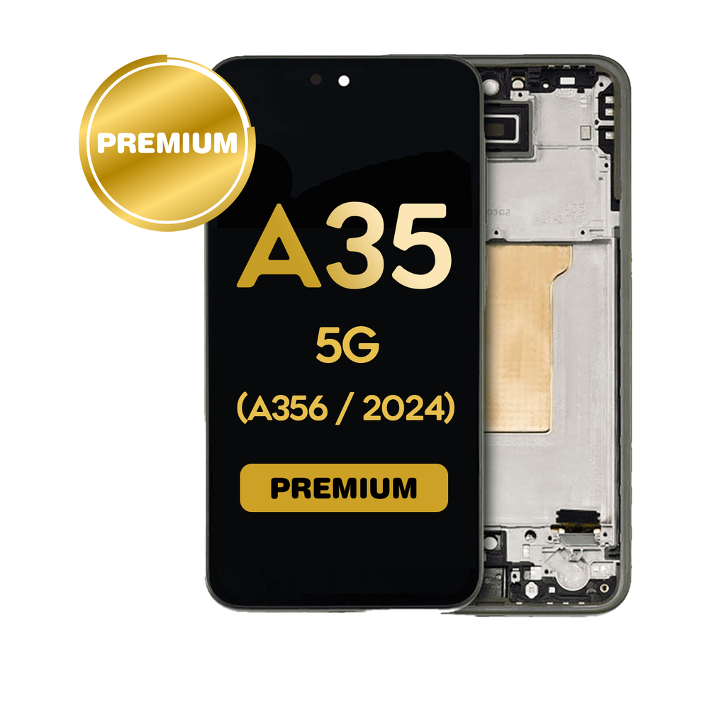 OLED Assembly With Frame For Samsung Galaxy A35 5G (A356 / 2024) (Premium) (Lemon)