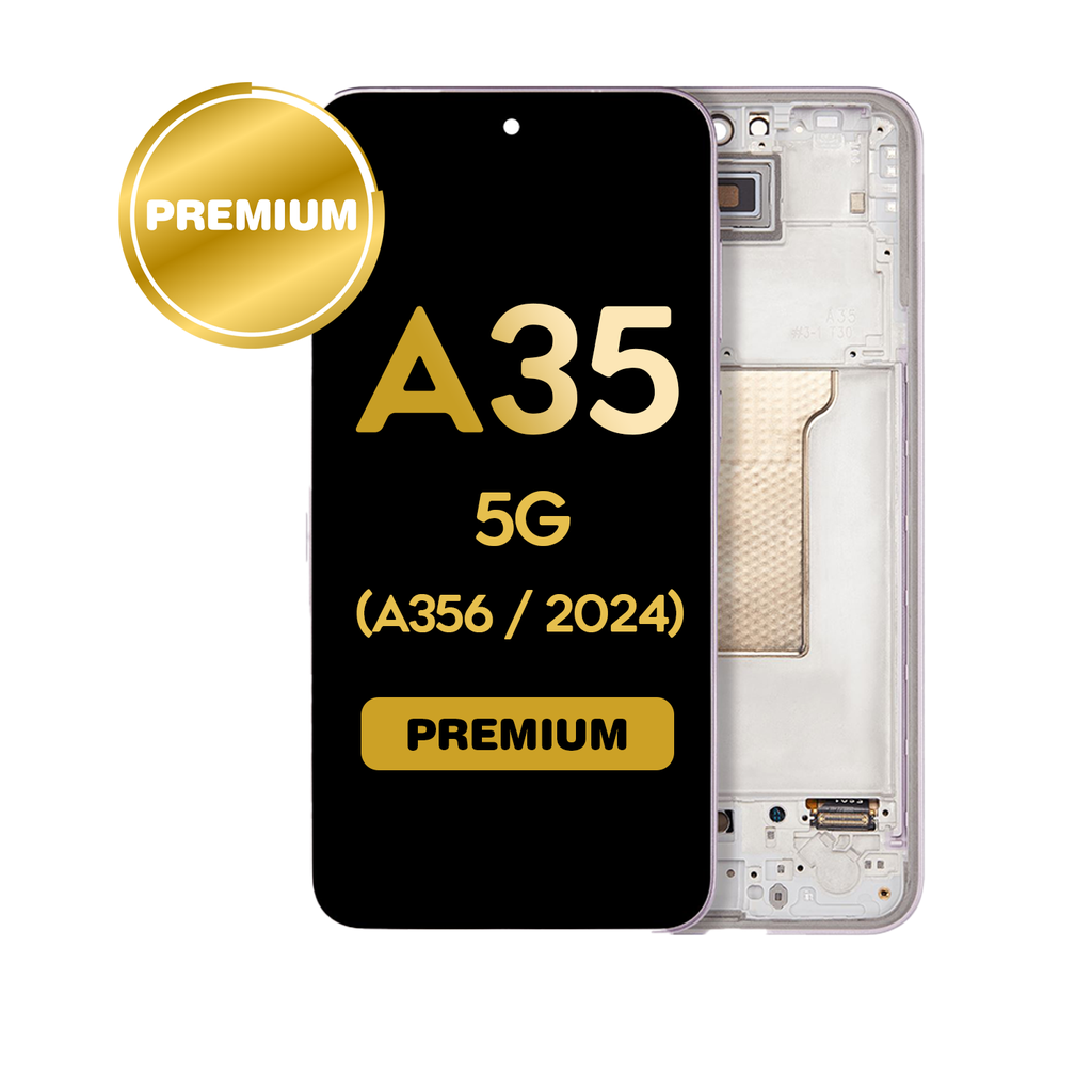 OLED Assembly With Frame For Samsung Galaxy A35 5G (A356 / 2024) (Premium) (Lilac)