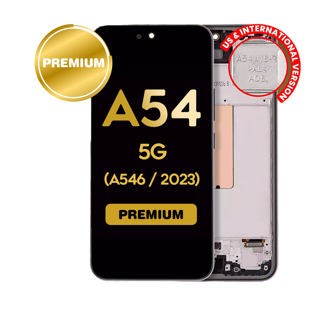 OLED Assembly With Frame For Samsung Galaxy A54 5G (A546 / 2023) (US & International Version) (Premium) (Graphite)