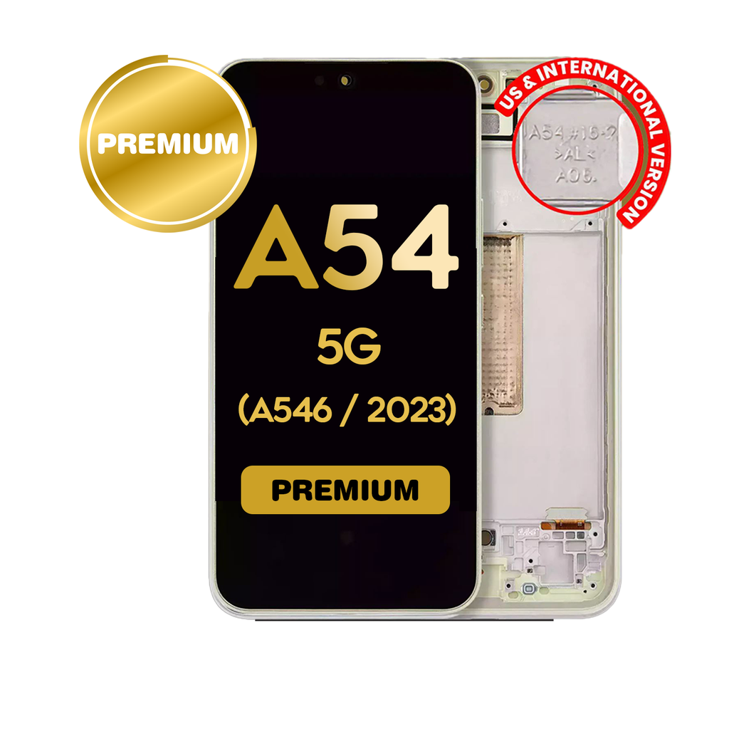 OLED Assembly With Frame For Samsung Galaxy A54 5G (A546 / 2023) (US & International Version) (Premium) (Lime)