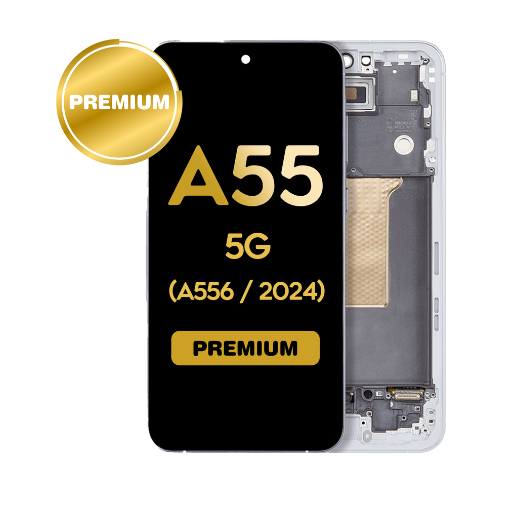 OLED Assembly With Frame For Samsung Galaxy A55 (A556 / 2024) (Premium) (Iceblue)