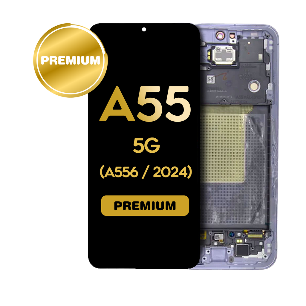 OLED Assembly With Frame For Samsung Galaxy A55 (A556 / 2024) (Premium) (Lilac)