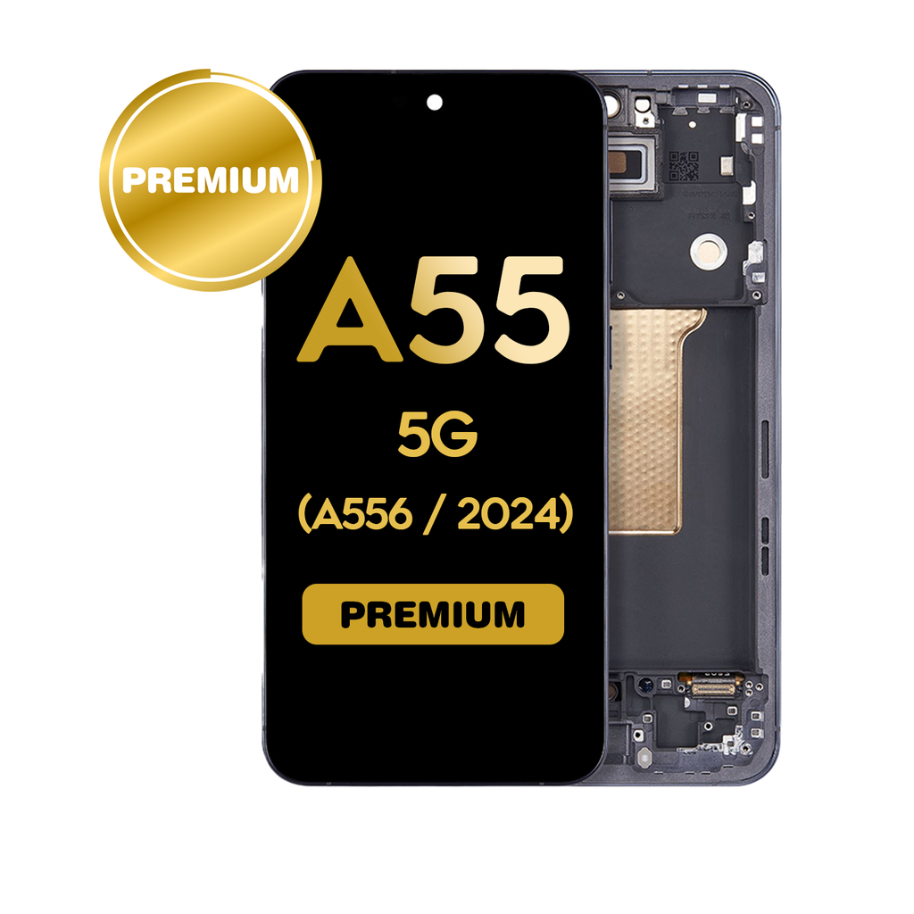 OLED Assembly With Frame For Samsung Galaxy A55 (A556 / 2024) (Premium) (Navy)