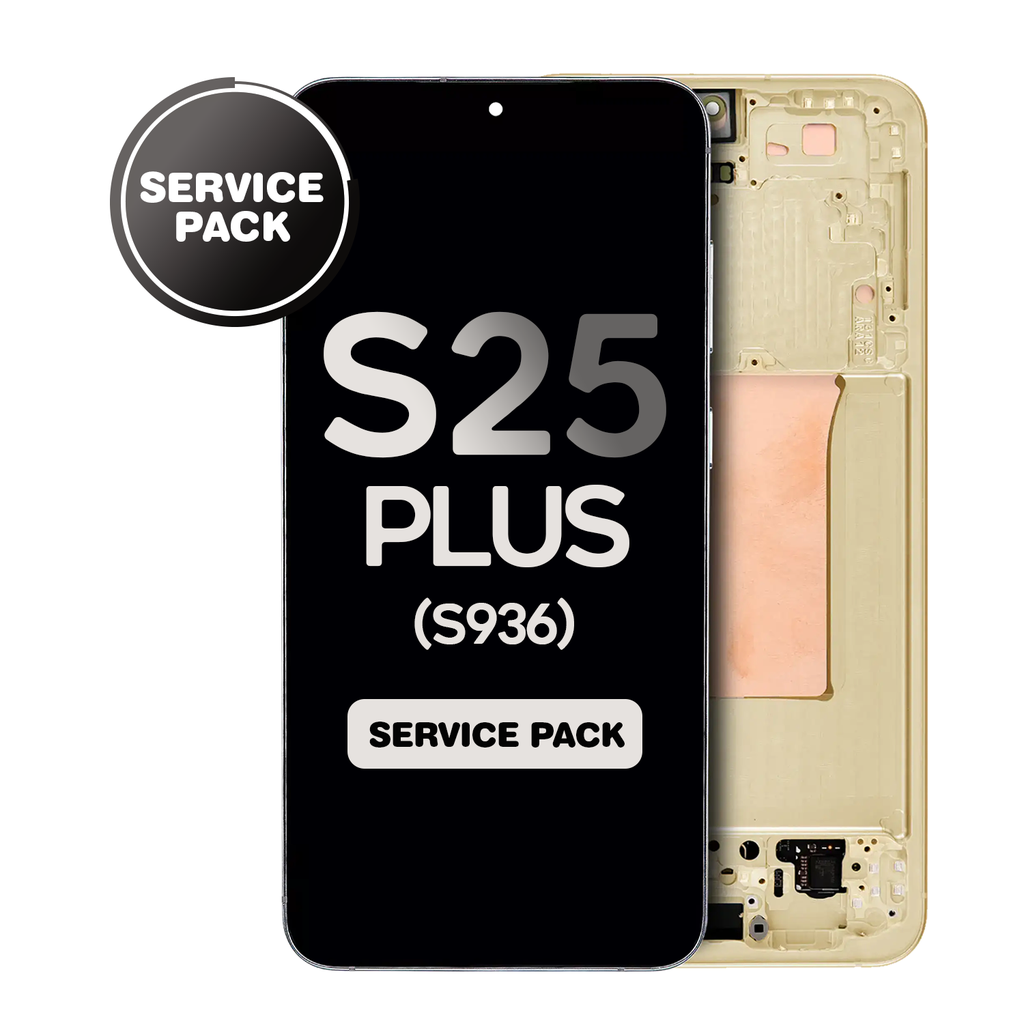 OLED Assembly for Samsung Galaxy S25 Plus (S936) with Frame  (US & International Version) (Service Pack) (Pink Gold)