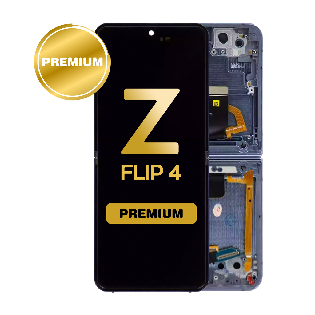 OLED Assembly (Inner) for Samsung Galaxy Z Flip 4 5G (F721) With Frame - Blue (Premium)