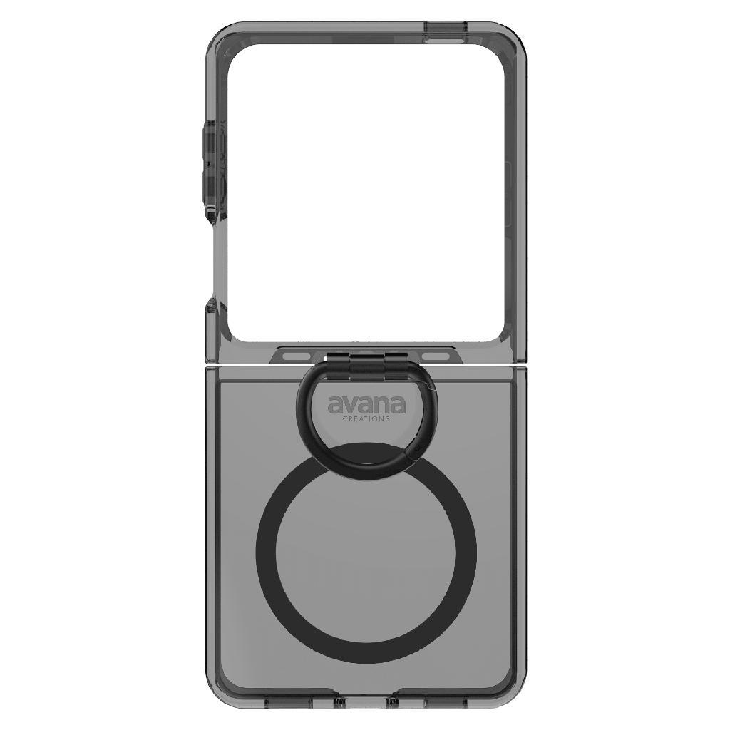 Avana - Ice Magsafe Case With Ring For Samsung Galaxy Z Flip7 - Ice Ash