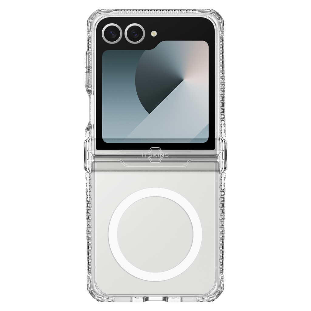 Itskins - Hybridr Clear Hinge Magsafe Case For Samsung Galaxy Z Flip7 - Transparent