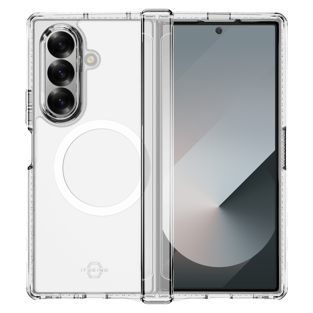 Itskins - Hybridr Clear Hinge Magsafe Case For Samsung Galaxy Z Fold7 - Transparent
