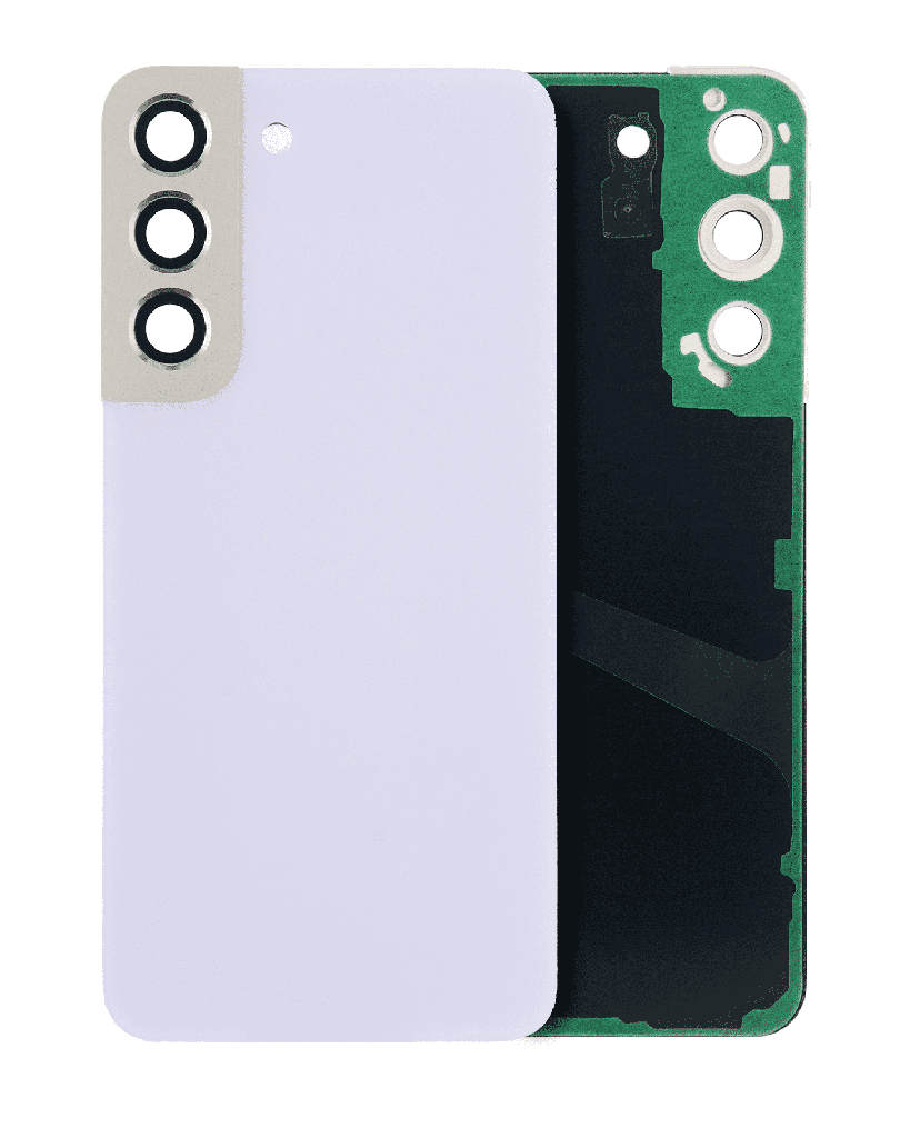 Back Cover Glass With Camera Lens For Samsung Galaxy S22 5G (No Logo) (Violet)