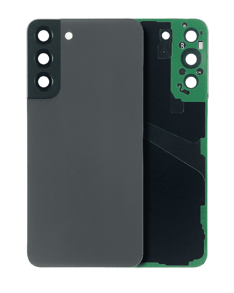 Back Cover Glass With Camera Lens For Samsung Galaxy S22 Plus 5G (No Logo) (Graphite)