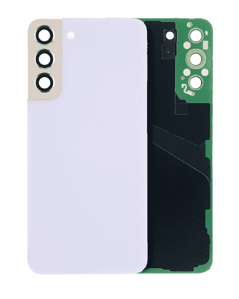 Back Cover Glass With Camera Lens For Samsung Galaxy S22 Plus 5G (No Logo) (Violet)