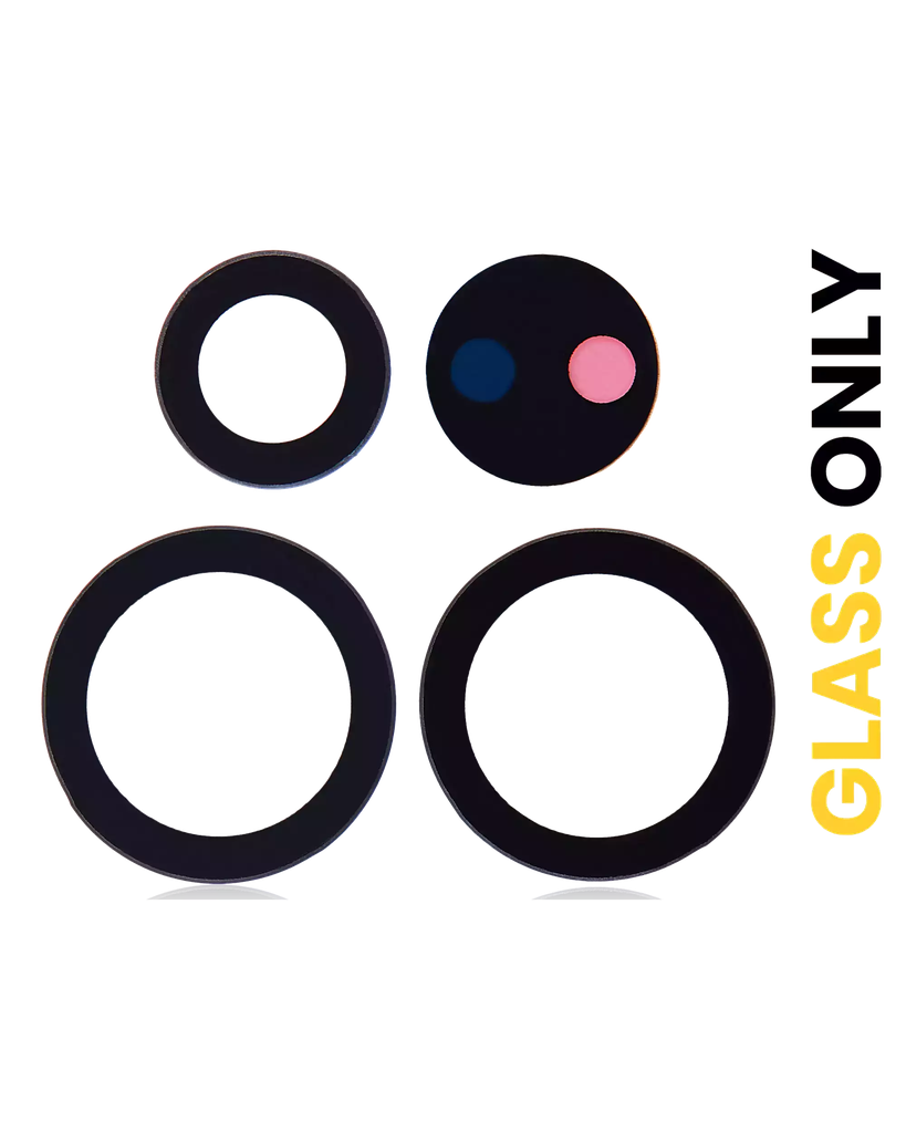 Back Camera Lens (Glass Only) With Adhesive For Samsung Galaxy S22 Ultra 5G (5 Piece Set) (Premium)