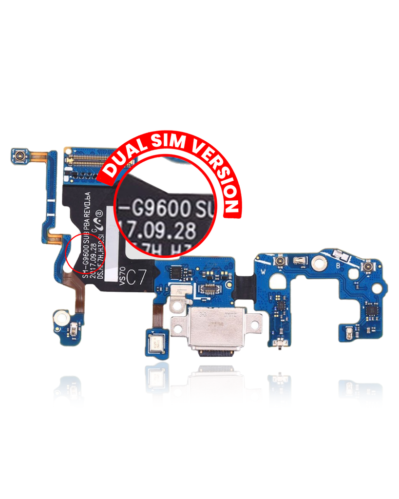 Charging Port With Flex Cable For Samsung Galaxy S9 (G9600) (Dual Sim Version) (Premium)
