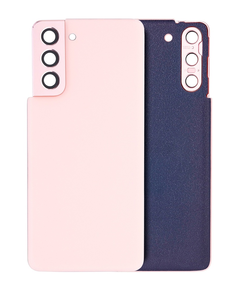 Back Cover Glass With Camera Lens For Samsung Galaxy S21 5G (No Logo) (Phantom Pink)