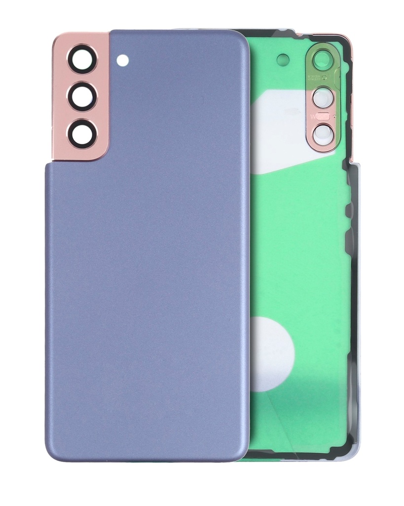 Back Cover Glass With Camera Lens For Samsung Galaxy S21 5G (No Logo) (Phantom Violet)