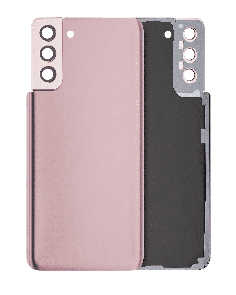 Back Cover Glass With Camera Lens For Samsung Galaxy S21 Plus (No Logo) (Phantom Gold)
